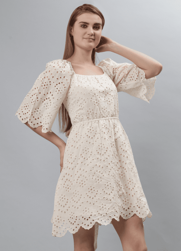 Women's Schiffli Dress-Etraana