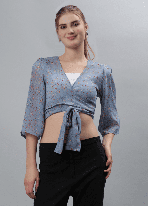 Classic Blue Women’s Shrug - Etraana