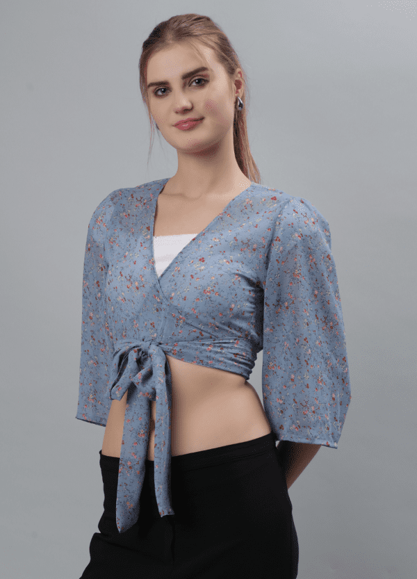 Classic Blue Women’s Shrug - Etraana